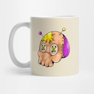 voodoo doll skull Mug